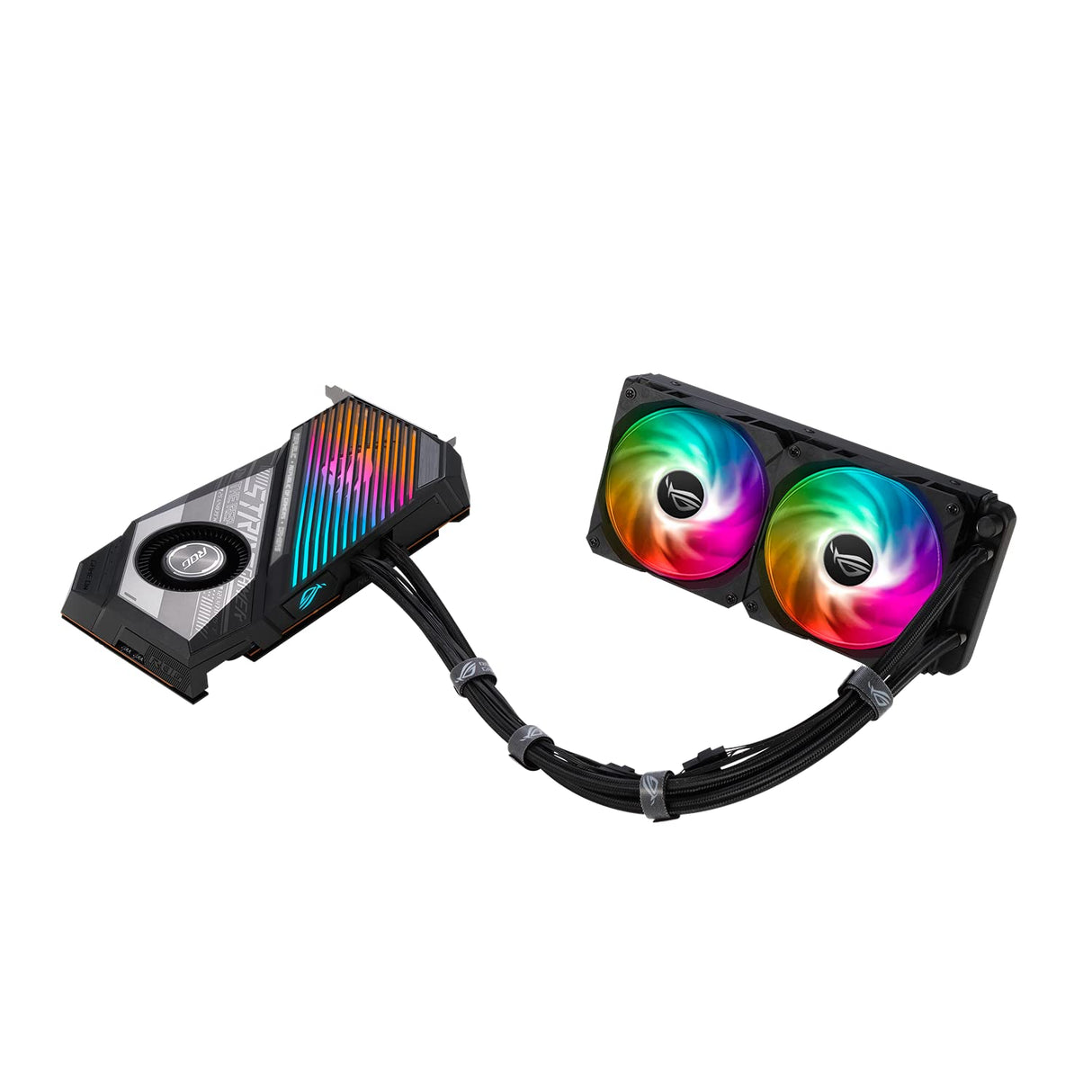 ASUS ROG Strix LC AMD Radeon RX 6900 XT Top Edition - Tarjeta gráfica Gaming (AMD RDNA 2, PCIe 4.0, 16 GB GDDR6, HDMI 2.1, DisplayPort 1.4a, Placa fría, radiador de 240 mm, Tubos de 600 mm)