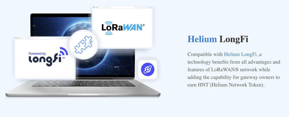 Milesight IoT LoRaWAN Gateway UG65 Antena Externa HNT Helium