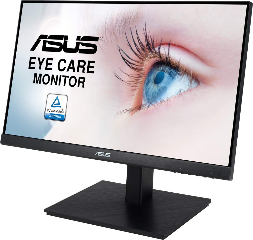 ASUS VA229QSB Monitor Eye Care: 21.5 pulgadas, FHD (Full HD 1920 x 1080), 75 Hz, Adaptive-Sync/FreeSync, DisplayPort, HDMI, Filtro de luz azul, Antiparpadeo, Soporte ergonómico
