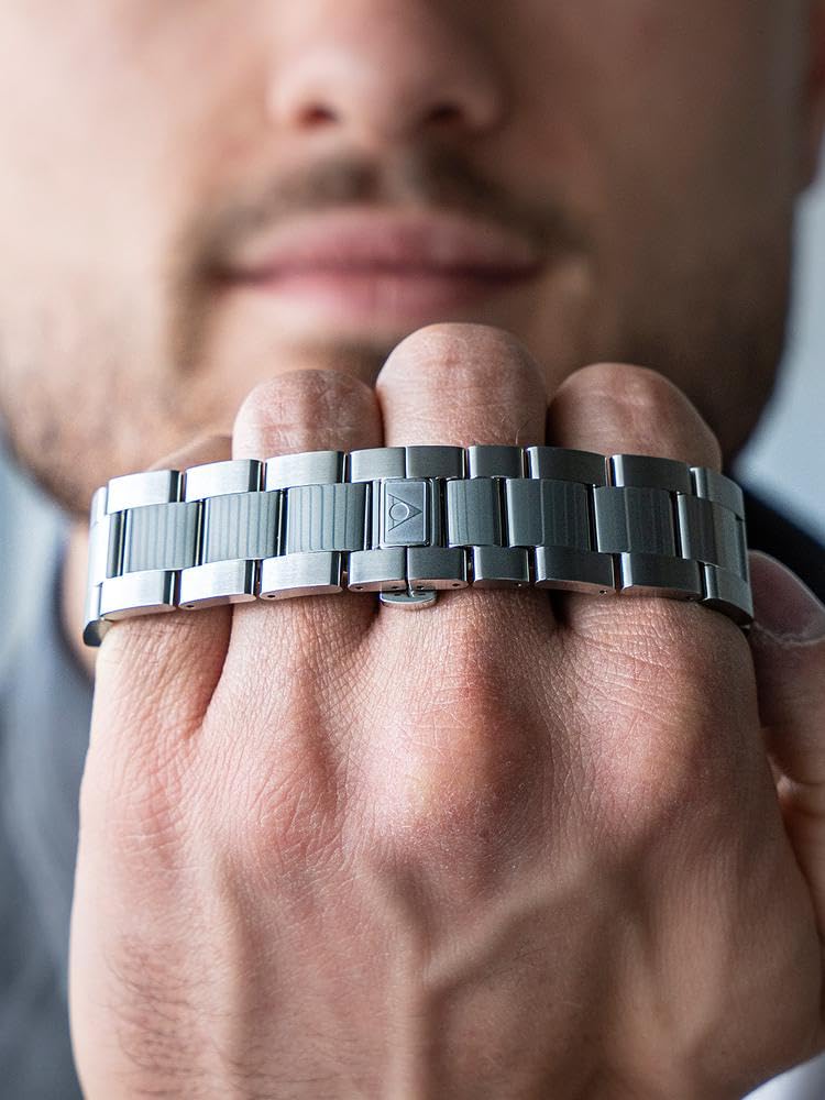 Alpina Reloj Analógico para Hombre de Cuarzo con Correa en Acero Inoxidable mid-39672