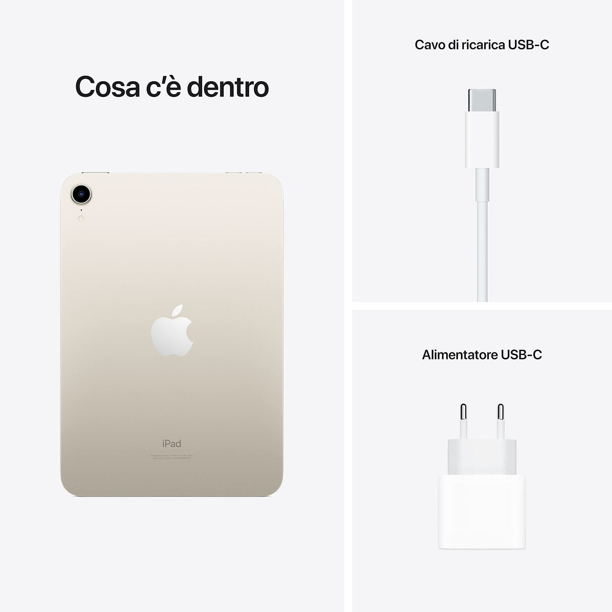 Apple 2021 iPad Mini (de 8,3 Pulgadas con Wi-Fi, 256 GB) - en Blanco Estrella (6.ª generación)
