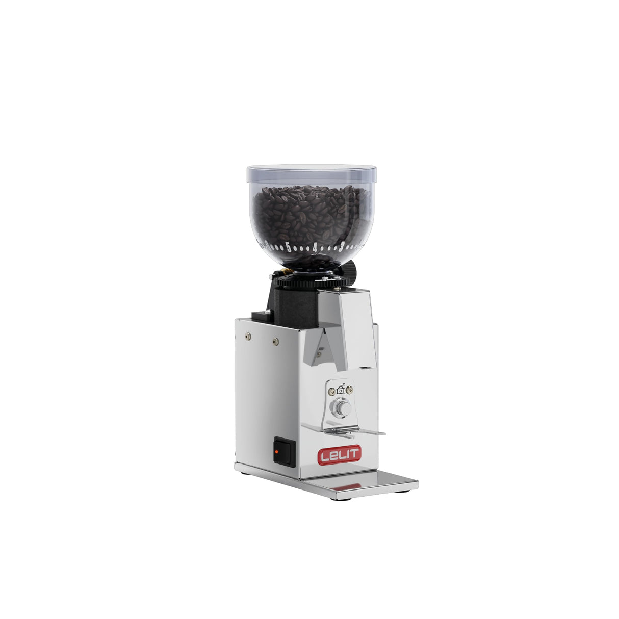 Molinillo de café LELIT Fred - Molinillos cónicos de 38 mm y ajuste de dosis - Acero inoxidable pulido - PL043MMIUK Prima