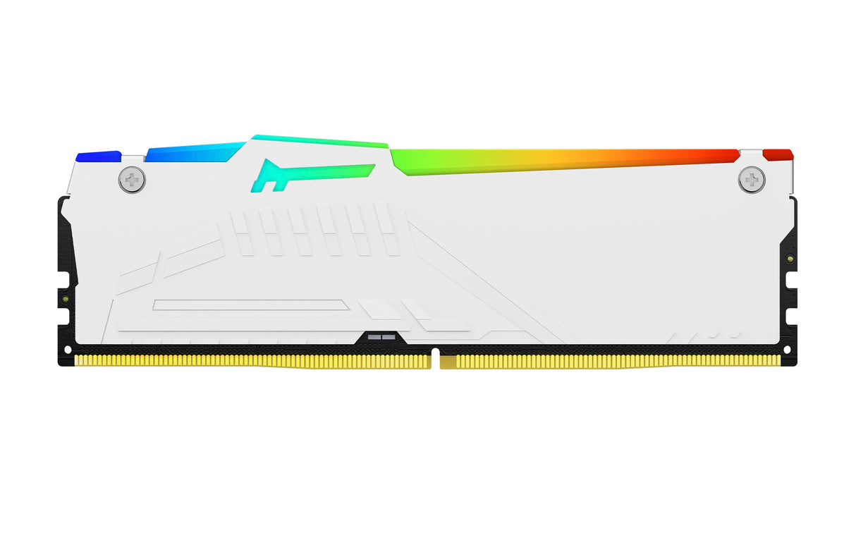 Kingston FURY Beast Blanco RGB XMP 128GB 5600MT/s DDR5 CL40 DIMM Memoria gamer para Ordenadores de sobremesa Kit de 4 - KF556C40BWAK4-128