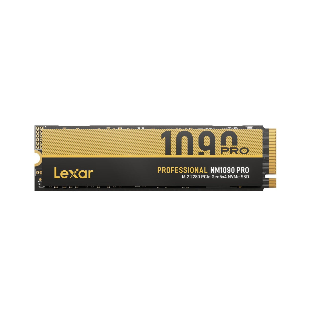 Lexar SSD NVMe PCIe 5.0 Gen5 1TB NM1090 Pro, 14,000 MB/s, diseño de Control térmico avanzado, SSD Interno Compatible con DirectStorage, portátil para Juegos y creación de Contenido