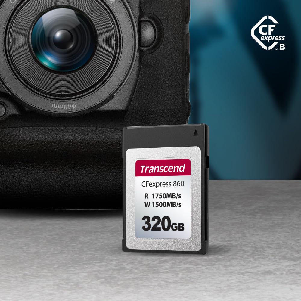 Transcend Tarjeta de Memoria CFexpress 860 Tipo B 320GB - TS320GCFE860