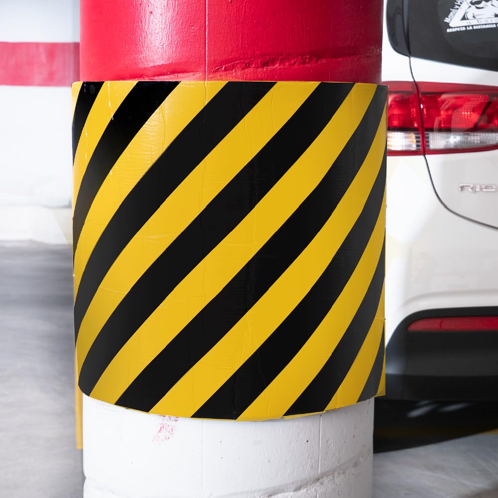 Normaluz - Protector de Columnas y Paredes para Garaje | Manta Bobina Autoadhesiva Flexible y Resistente | Protege Puertas y Vehículos con Instalación Fácil 5MT x 50 CM x 1CM