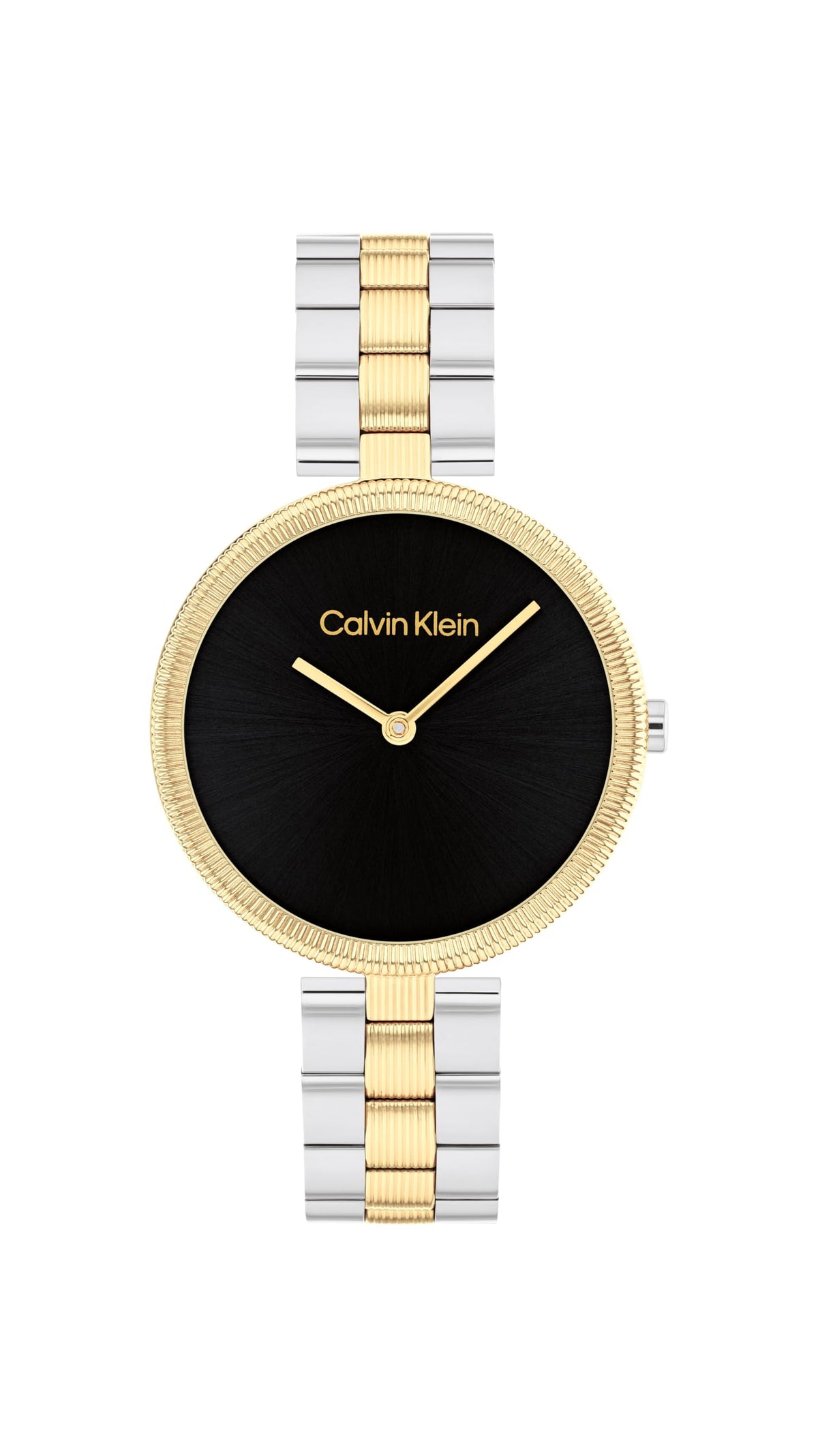 Calvin Klein Reloj De Movimiento De Cuarzo De Dos Manecillas para Mujer Colección Gleam con Correa de Acero Inoxidable Bicolor - 25100012