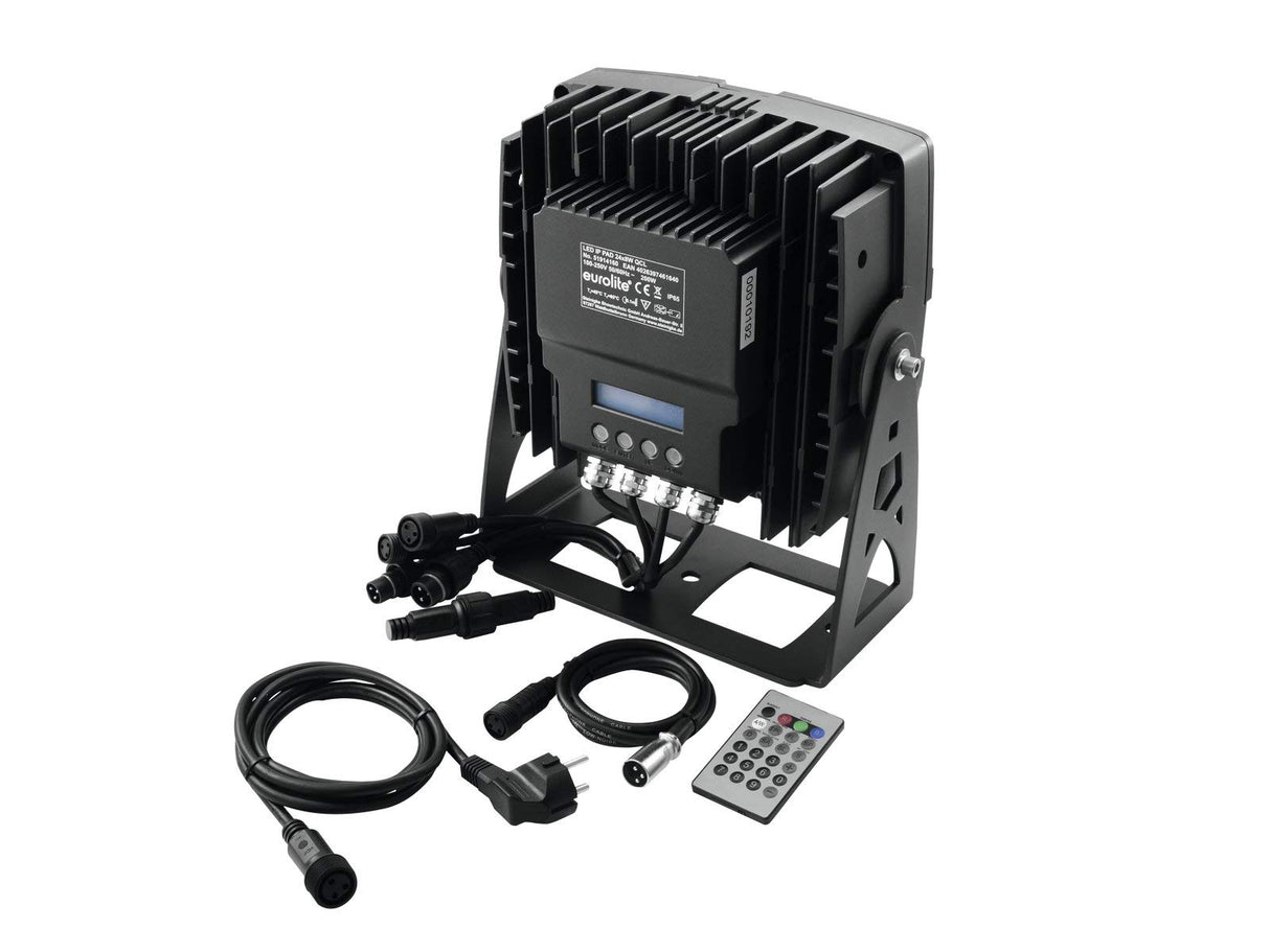 Eurolite LED IP cojín 24 x 8 W QCL, negro