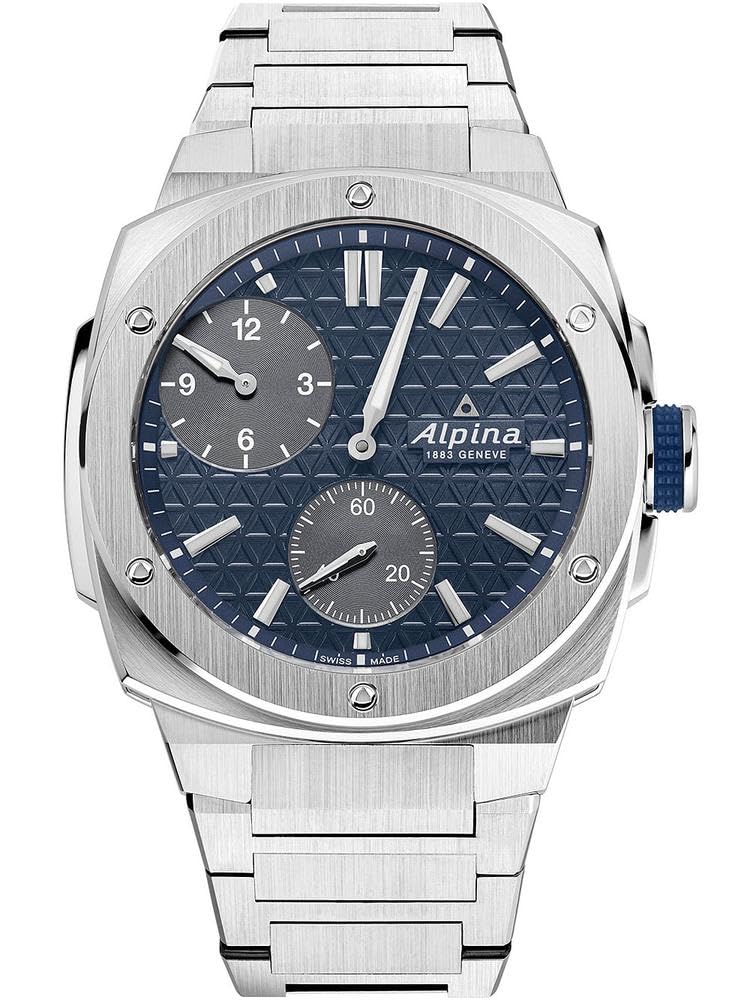 Alpina Reloj Analógico para Hombre de Cuarzo con Correa en Acero Inoxidable mid-39680