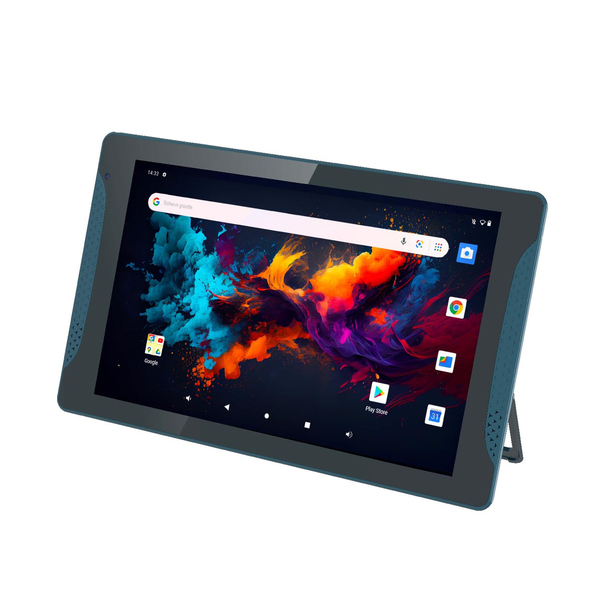 Logicom Tab Stand Pro 2 - Tablet HD de 10,1" - Soporte Integrado - 64 GB - Android 13 - Batería de 6000 mAh - Bluetooth 5.0 - Azul