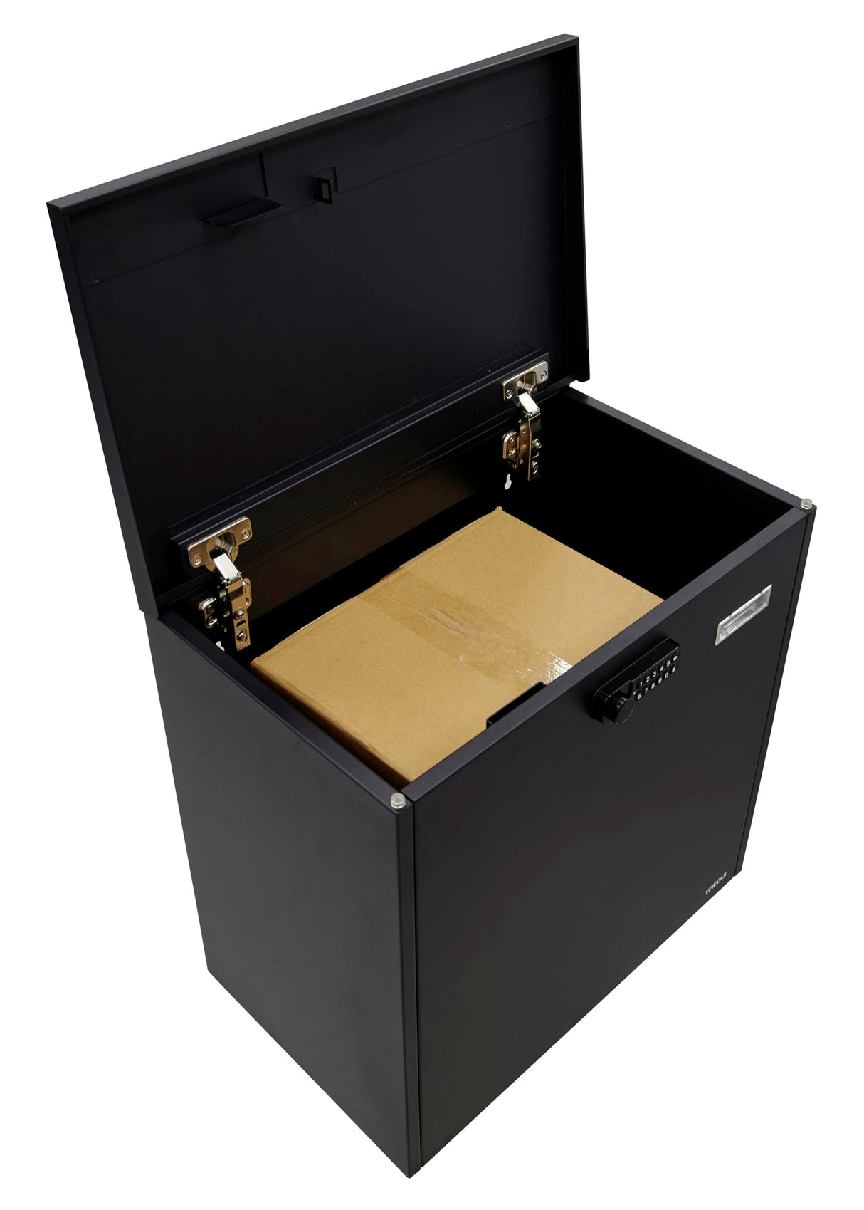 ARREGUI Bigpack Base Electrónico EP2104E Buzón Individual de Paquetería con Apertura Electrónica | Buzón de Acero para Paquetes Grandes (Paquete Máximo: 47x46x24 cm) | Buzon Compras Online | Negro