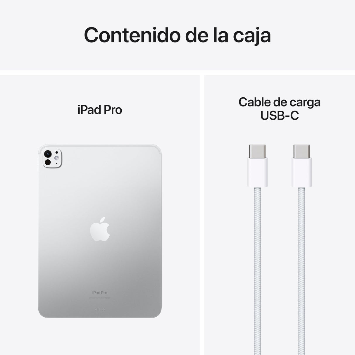 Apple iPad Pro de 11 Pulgadas (M4): Ultra Retina XDR, 1 TB, cámara Frontal de 12 Mpx en Horizontal y Trasera de 12 Mpx, Wi-Fi 6E, Face ID, autonomía de Sol a Sol, Vidrio nanotexturizado - Plata