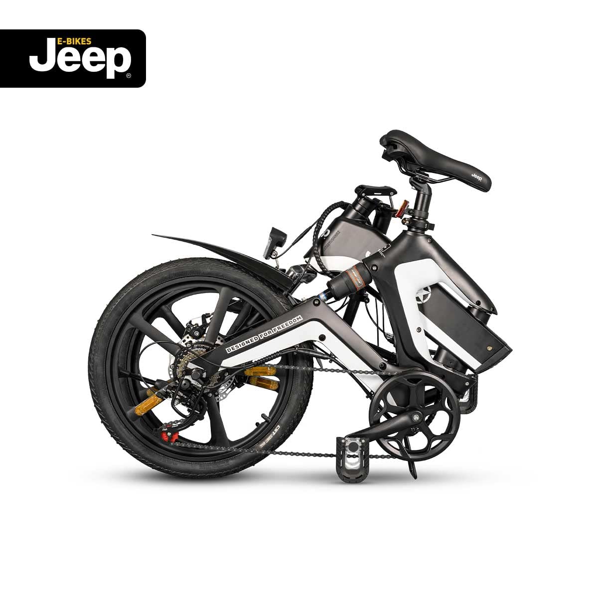 Jeep FFR 7050 Bicicleta eléctrica, Unisex Adulto, Negro, 20 Inches