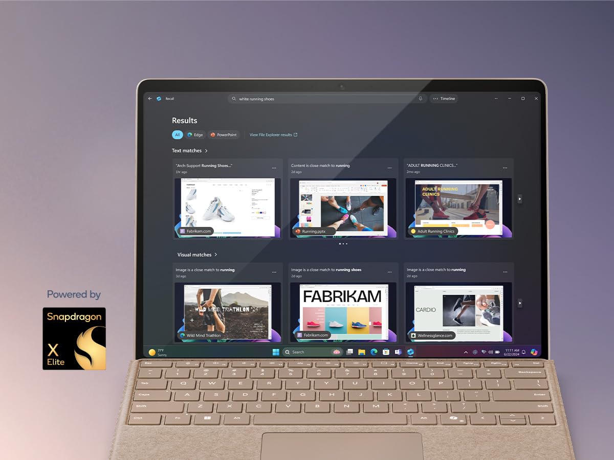 Microsoft Surface Pro (no Incluye el Cargador) | Copilot+ PC | Pantalla táctil OLED 13”| Snapdragon® X Elite | 16GB RAM | 512GB SSD | Último Modelo, 11a edición | Duna