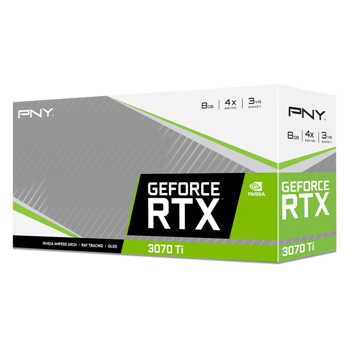 PNY Tarjeta Grafica GeForce RTX 3070 Ti 8GB Verto Triple Fan, Negro, VCG3070T8TFBPB