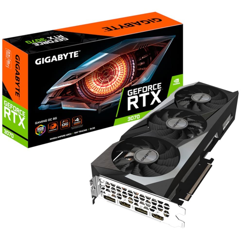 Gigabyte, Technology, GeForce RTX 3070 Gaming OC 8G (Rev 2,0) NVIDIA 8 GB GDDR6 (no válido para mineria), Único (GV-N3070GAMING OC-8GD V2)
