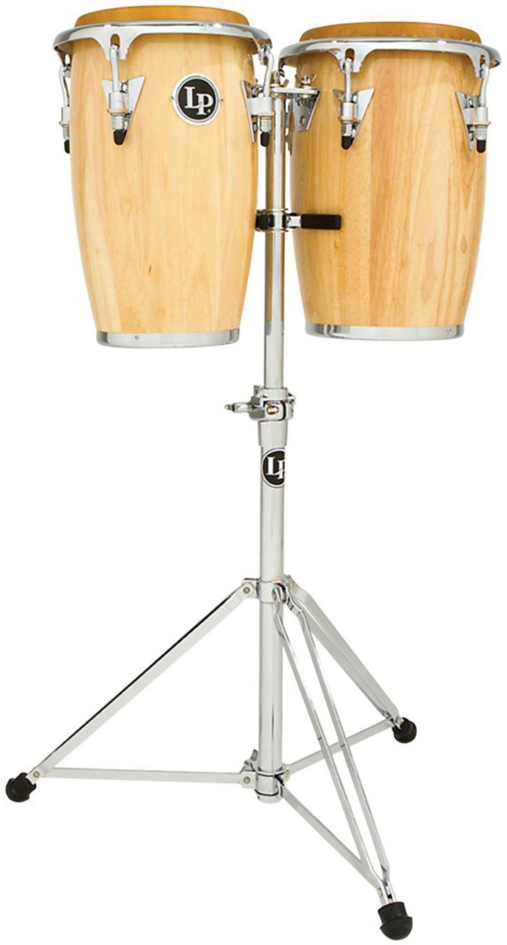 Latin Percussion Congaset Junior Congas 8" + 9", LP-JRX-AW, Natural, hardware cromado