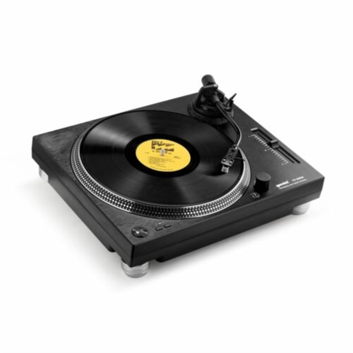 Gemini Sound TT-4000 DJ DIRT-DRIVE DJ TurnTable, Torque alto, 3 velocidades de grabación de vinilo, preamplificador de fono conmutable, control de tono variable, plato de aluminio fundido a presión