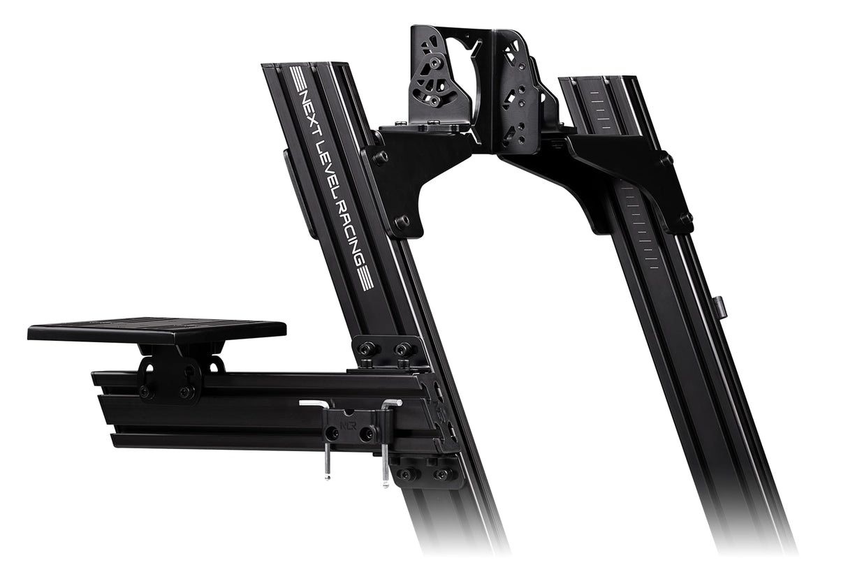 Next Level Racing GTElite Aluminium Simulator Cockpit-Front and Side Mount Edition, Color Black (NLR-E023)