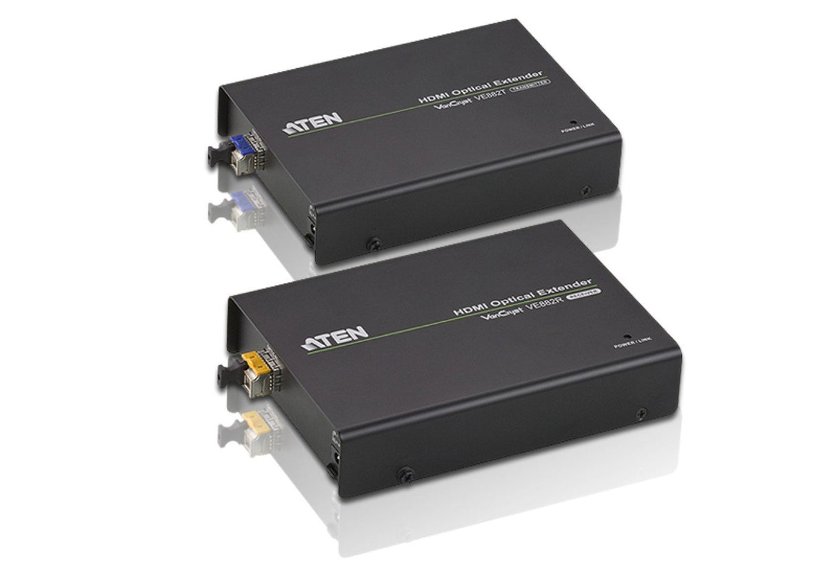 ATEN TECHNOLOGIES - Aten Ve882 Extensor Audio/Video - Extensor De A/V (0-50 °C, -20-60 °C, 0-80%, 5.3V, 103 X 141,7 X 31,2 Mm, 420G) Negro