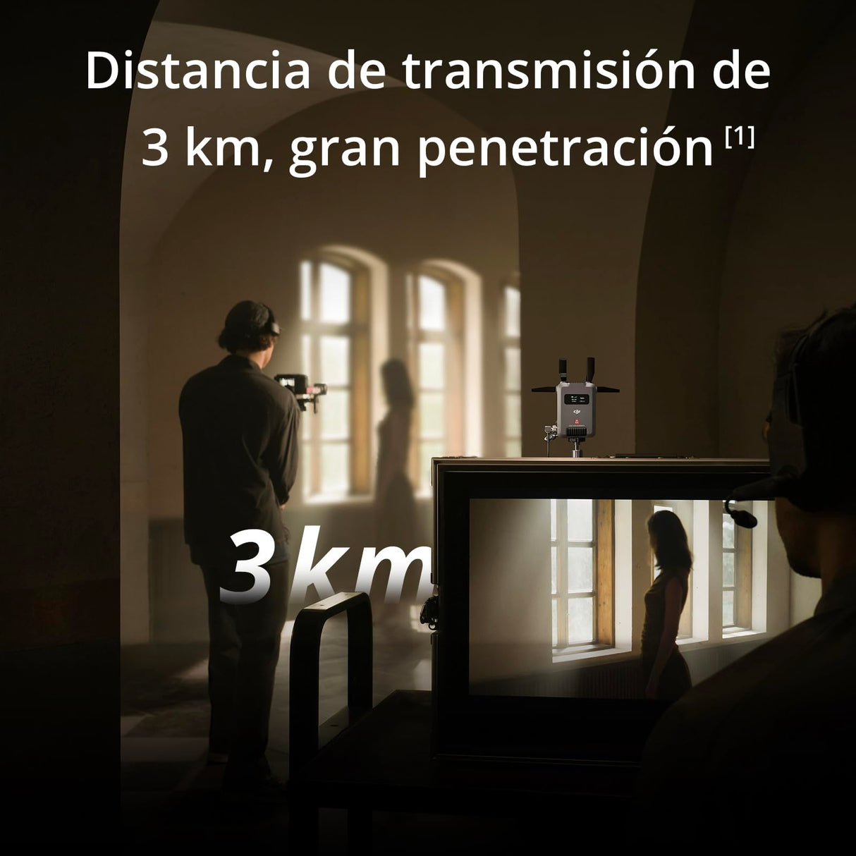 Pack DJI SDR Transmission, transmisión de vídeo inalámbrica SDR 1080p/60 fps a 3 km, transmisor y Receptor, Estable y antiinterferencias, Gran penetración, Alta tasa de bits, monitorización por USB-C