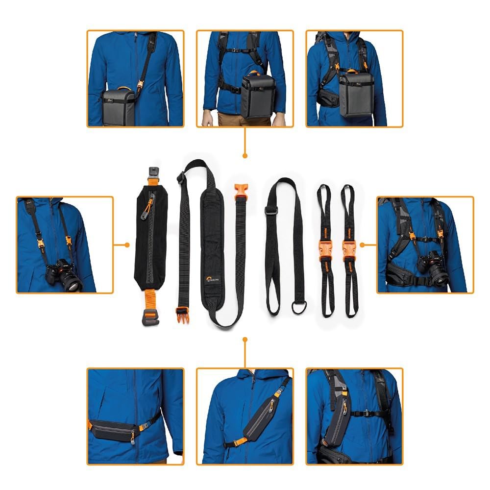 Lowepro PhotoSport BP 24L AW III, Mochila Tactica para Cámara Sin Espejo, Acceso Lateral, Inserto Extraíble, Sistema de Correa para Accesorio, Compatible con Sony α7, Gris