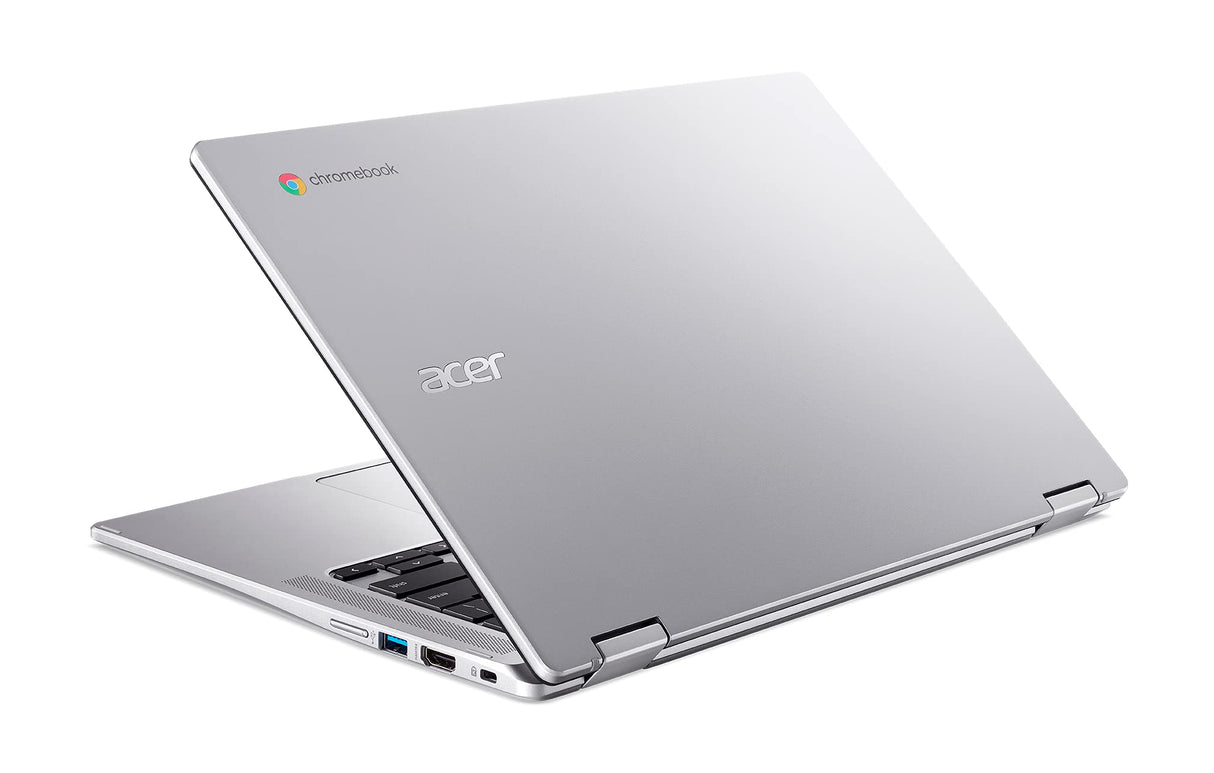 Acer Chromebook 314 CP314-1H - Ordenador Portátil 14" HD (Intel Celeron N4500, 4GB RAM, 64GB SSD, Intel UHD Graphics, ChromeOS) Plata - Teclado QWERTY Español