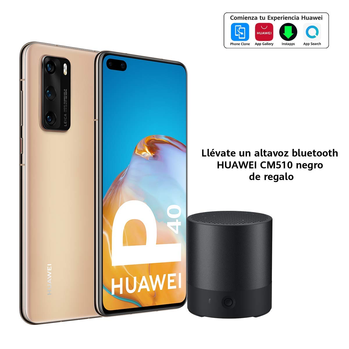 HUAWEI 51095EHL-AM510 Smartphone, Oro, 8 GB+128 GB