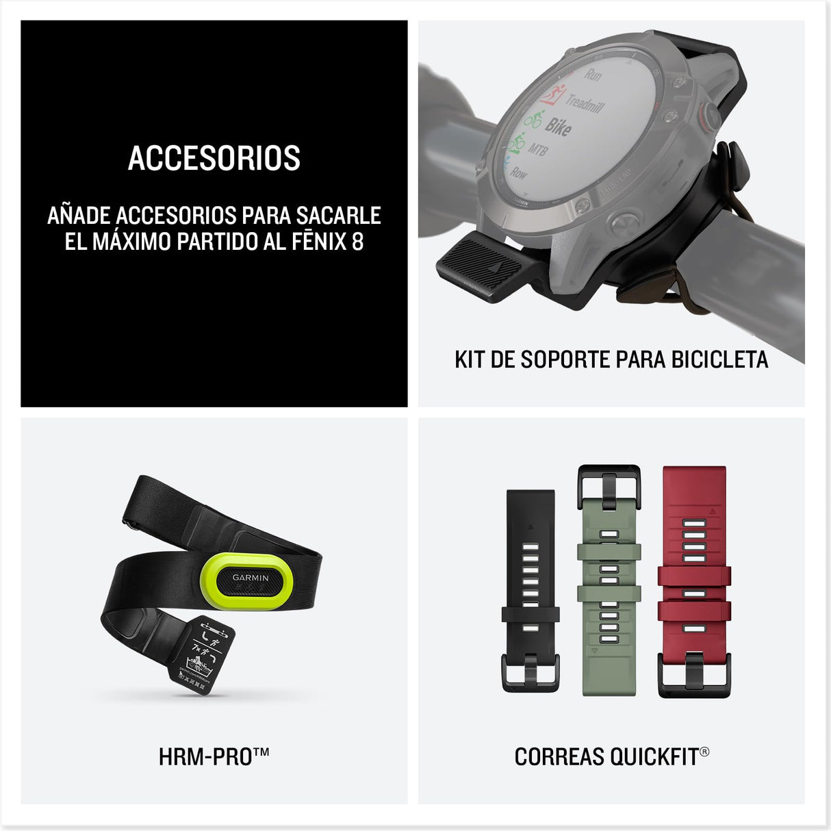 Garmin fēnix 8-47mm - Reloj de Alto Rendimiento GPS Multideporte con Pantalla táctil AMOLED, Linterna LED, Altavoz y micrófono Integrados, Mapas y hasta 16 días de autonomía, Negro