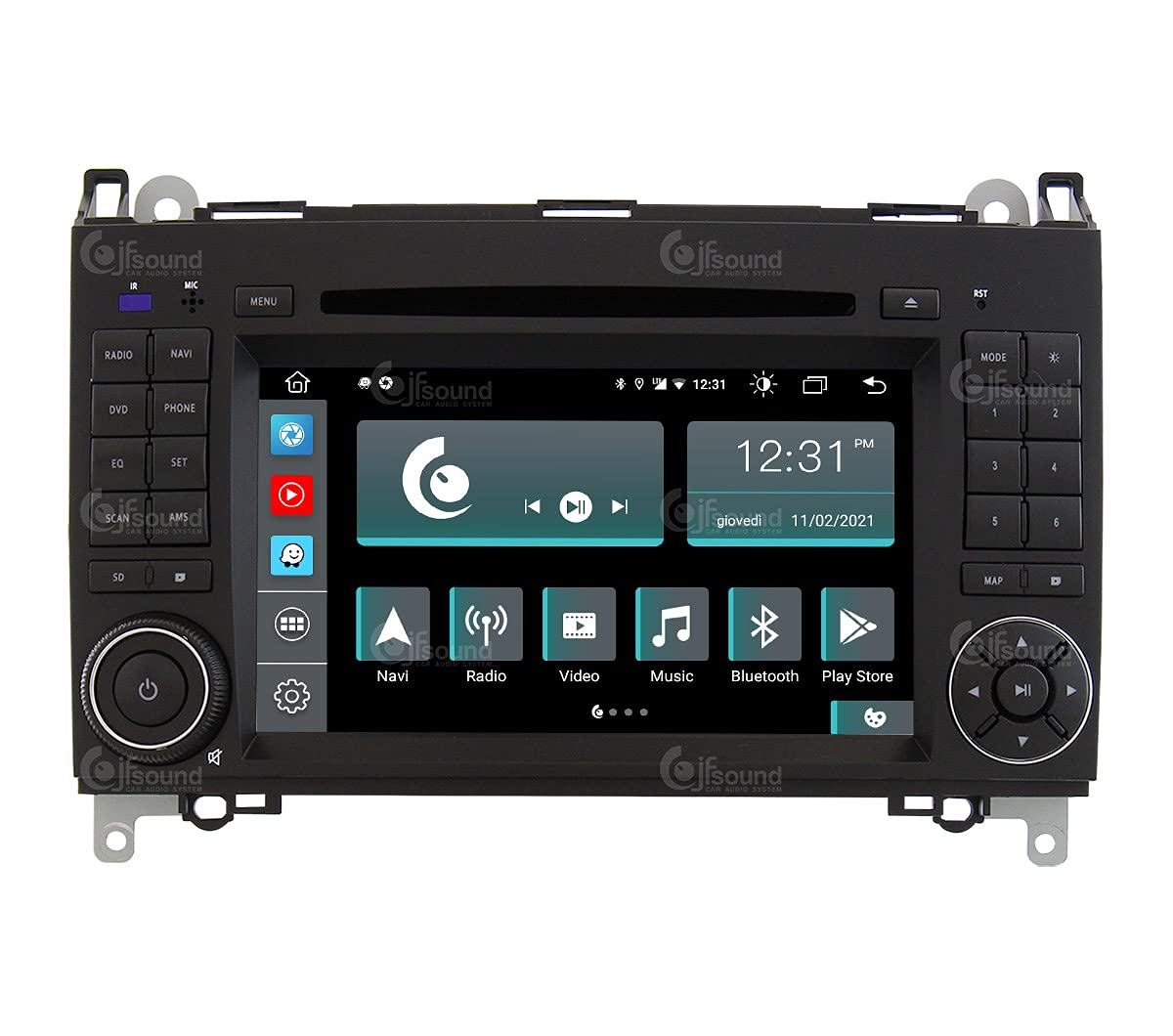 Autorradio de Ajuste Personalizado para Mercedes Android GPS Bluetooth WiFi Dab USB Pantalla táctil Full HD 7" procesador de 8 núcleos y comandos de Voz