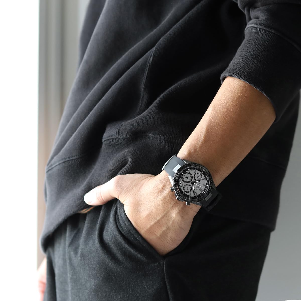 Citizen Reloj Cronógrafo para para Hombre de Eco-Drive con Correa en Caucho CC4055-14H