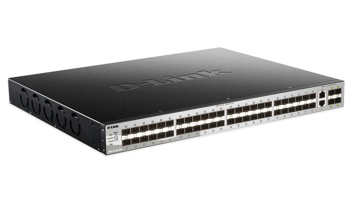 D-Link DGS-3130-54S Gestionado L3 10G Ethernet (100/1000/10000) Negro, Gris - Switch de red (Gestionado, L3, 10G Ethernet (100/1000/10000))