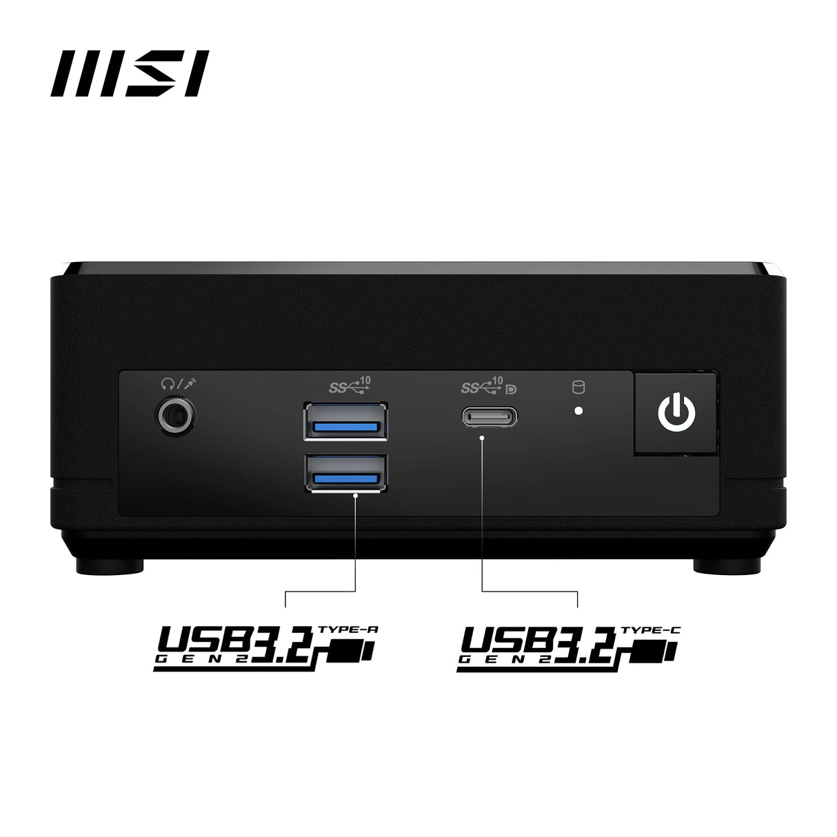 MSI Cubi N ADL-007DE Intel N100, 4GB DDR4-3200, 128GB SSD, Intel UHD Grafik, WIFI5, BT 4.2, Windows 11 Pro