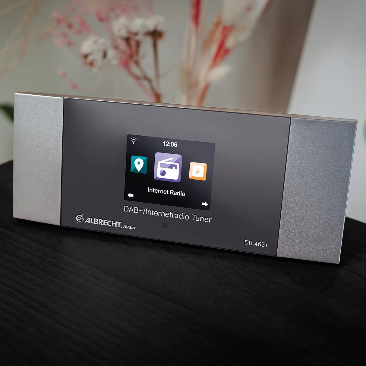 Albrecht DR463 - Adaptador para Radio por Internet y Dab+ para reequipar radios y Equipos estéreo, recibe música a través de Bluetooth®, WLAN, Dab+