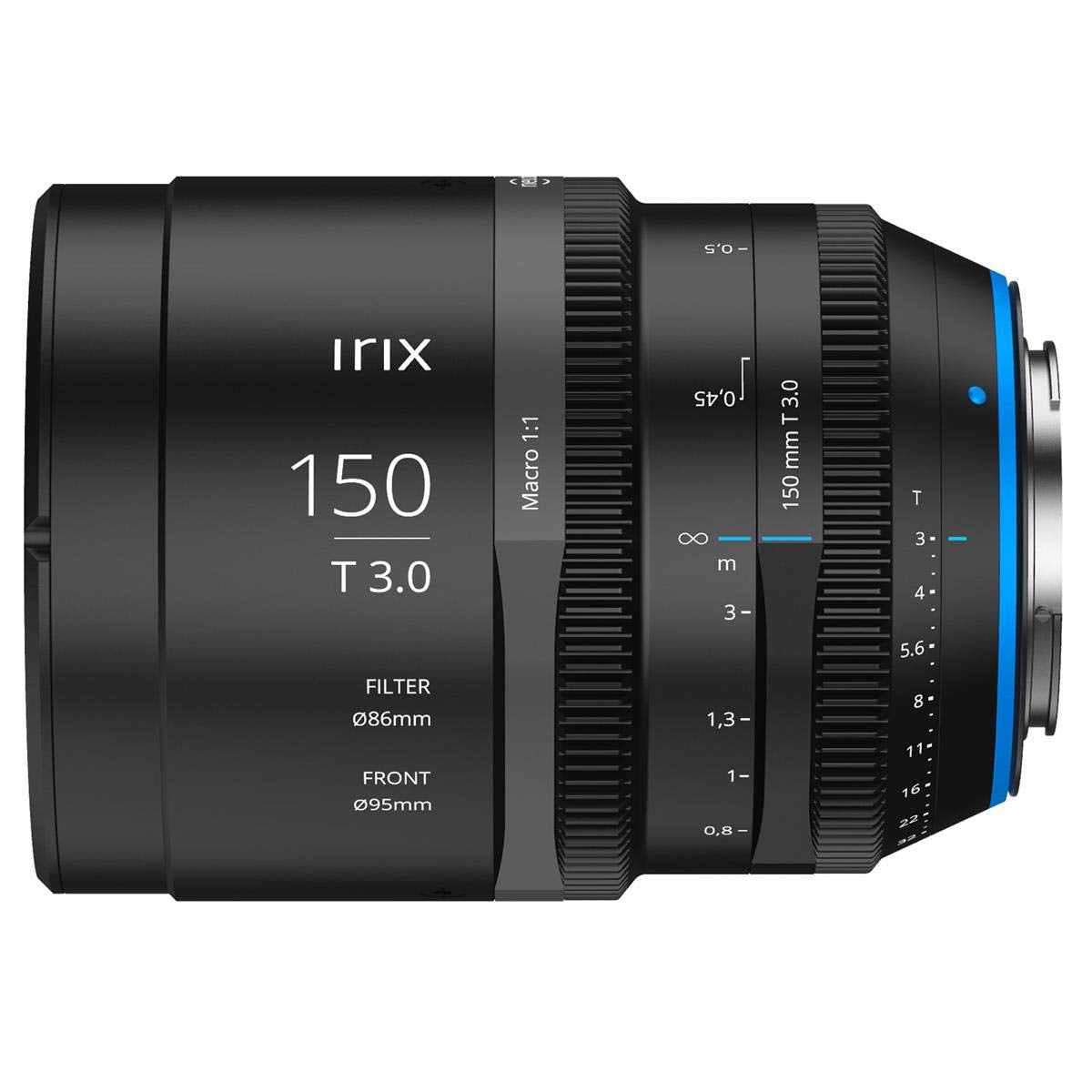 Irix Cine 150mm T3.0 Macro 1:1 Lente de vídeo 150mm para Panasonic Olympus MFT || 11 láminas de Enfoque min 0,35 m rotación 270° || Lente de vídeo para Panasonic Olympus MFT