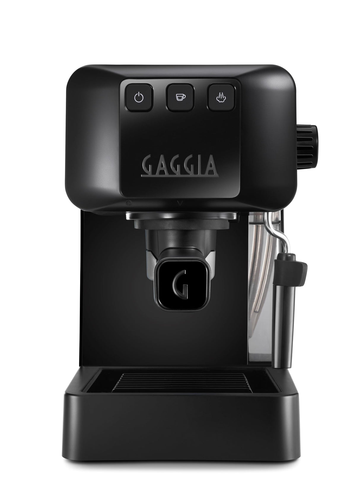 Gaggia EG2109 Black, Cafetera Espresso Manual para Café Molido o Monodosis, sistema POD para Espressos Cremosos con Monodosis, Preinfusión Automática, Nuevo Modelo 2023, 100% Made in Italy