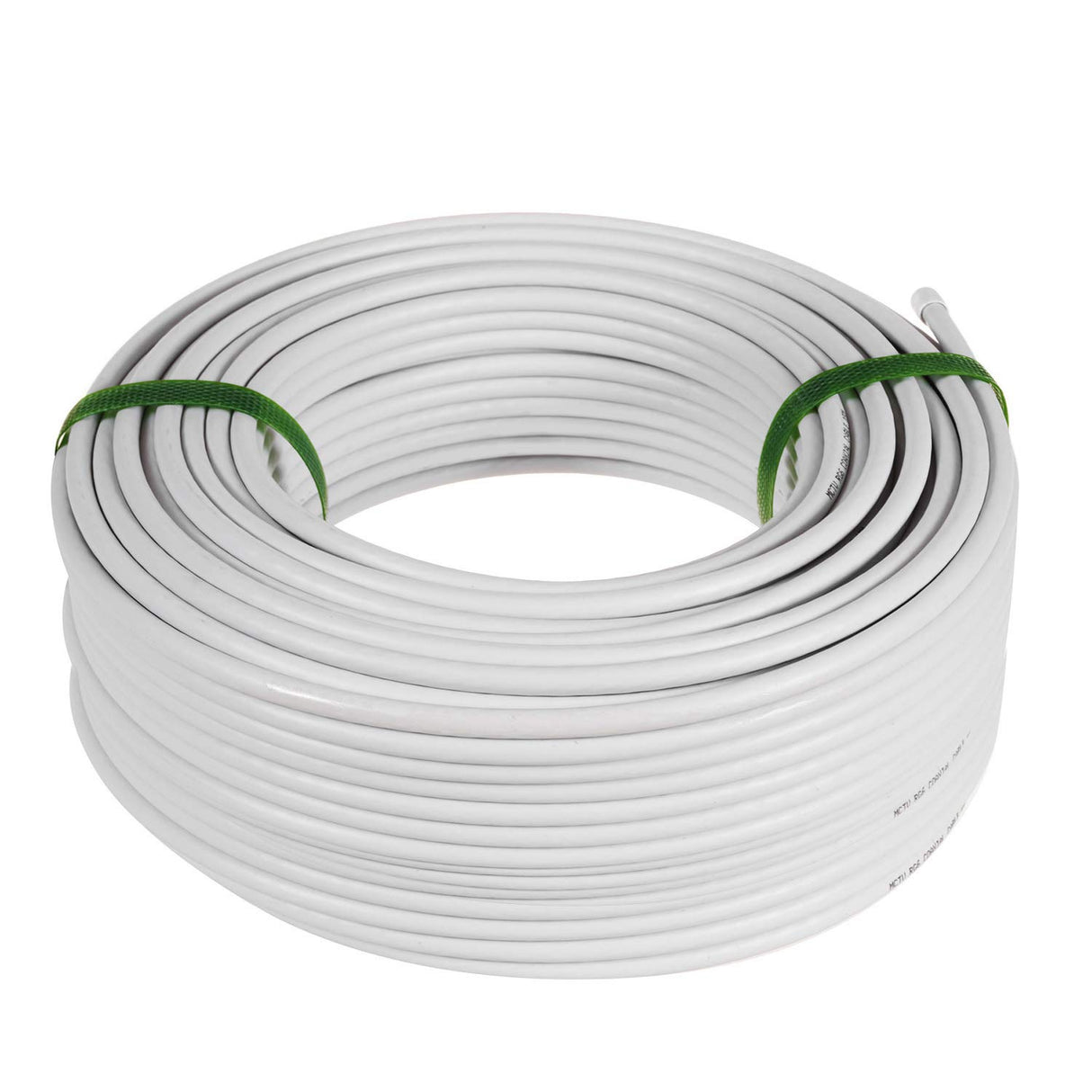 Maclean MCTV Cable de antena coaxial RG6 Cobre puro 100% CU Cable de antena de TV satelital coaxial (100m)