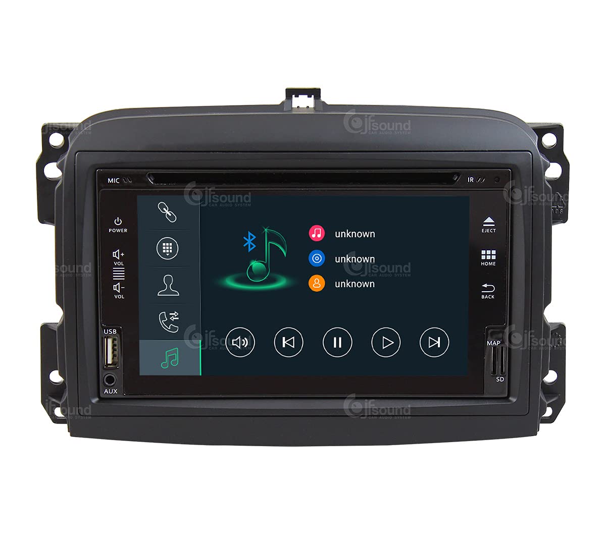 Autorradio de Ajuste Personalizado para Fiat 500L Pre-Restyling Android GPS Bluetooth WiFi Dab USB Pantalla táctil Full HD 6,2" procesador de 8 núcleos y comandos de Voz