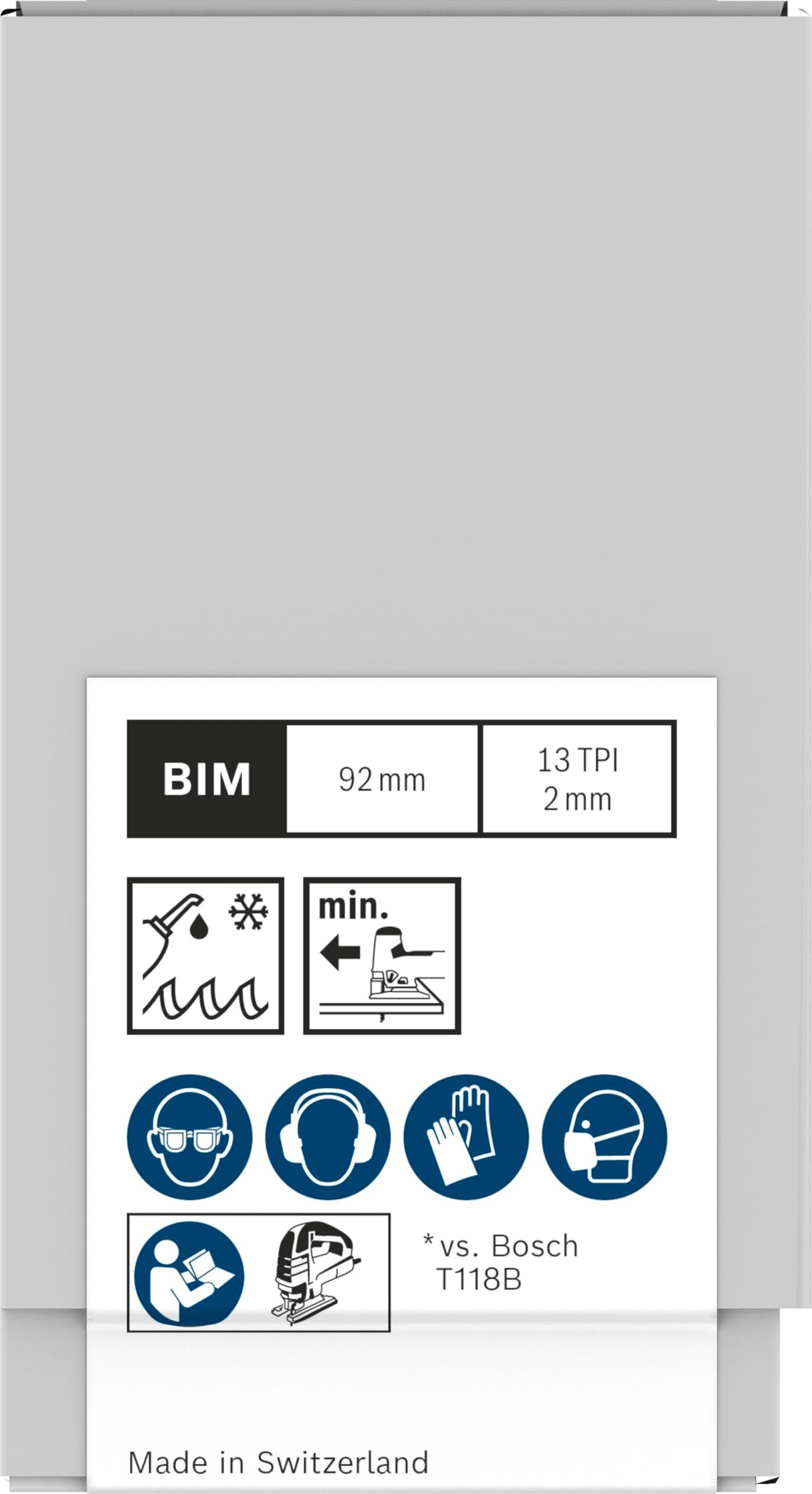 Bosch 100 hojas de sierra de calar Pro Metal thick T121BFC (para chapas de acero, chapa de acero, longitud 92 mm, sierra de calar profesional)