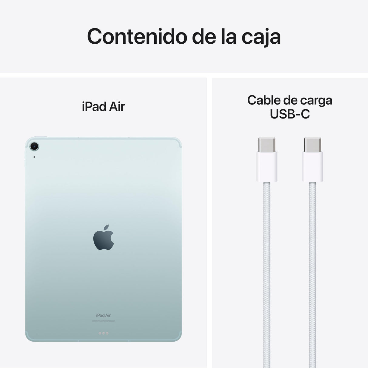 Apple iPad Air de 13 Pulgadas (M2): Pantalla Liquid Retina, 128 GB, cámara Frontal de 12 Mpx en Horizontal y Trasera de 12 Mpx, Wi-Fi 6E y 5G con eSIM, autonomía de Sol a Sol - Azul