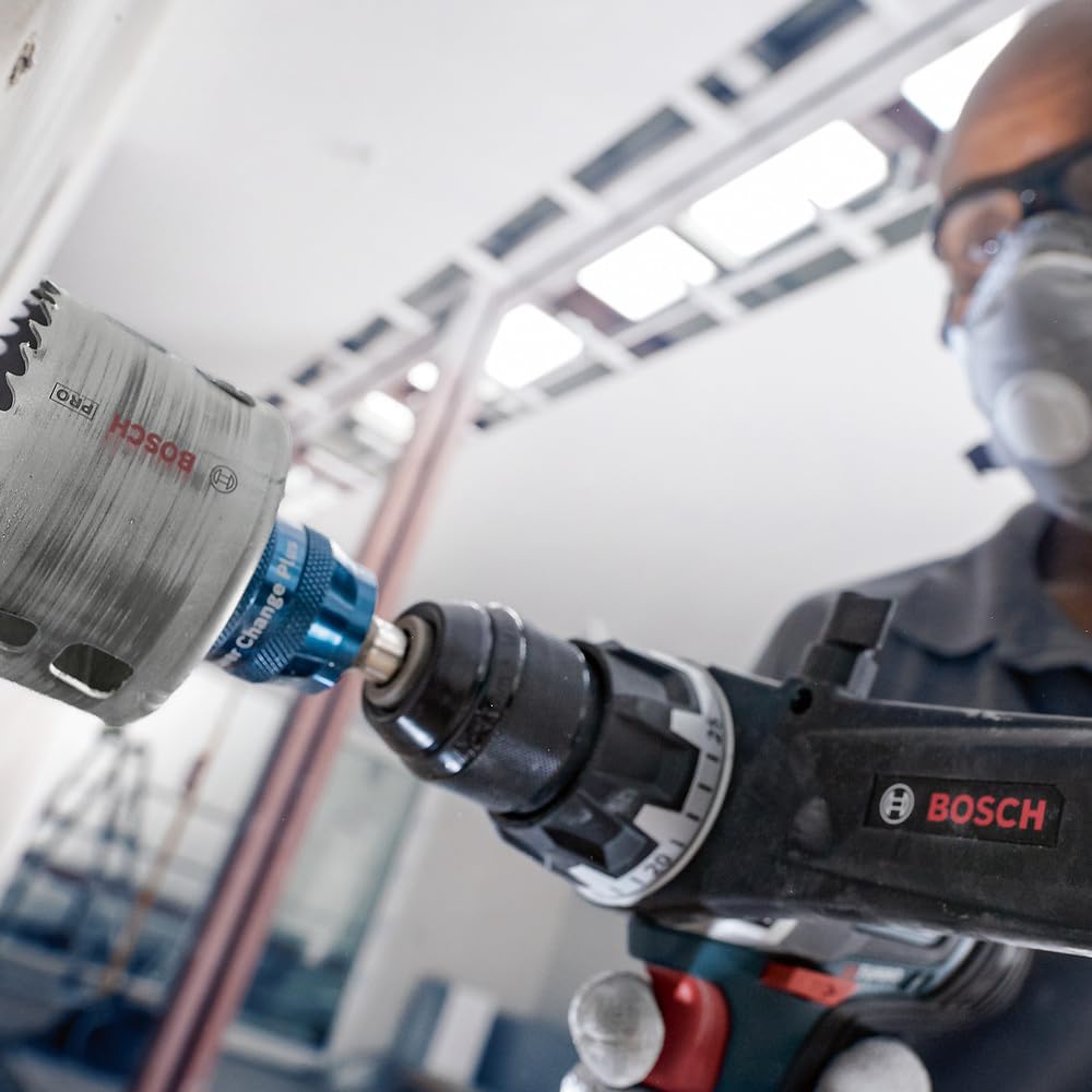 Bosch Juego de 14 sierras perforadoras Pro Multi Material Power Change Plus, estuche transparente para madera blanda, paneles de yeso, diámetro de 20 a 76mm, accesorio profesional, Versión actual