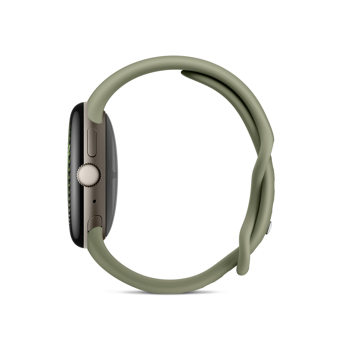 Google Pixel Watch 5 (41 mm) - Smartwatch - Pyrite Case/Olive Band, LTE