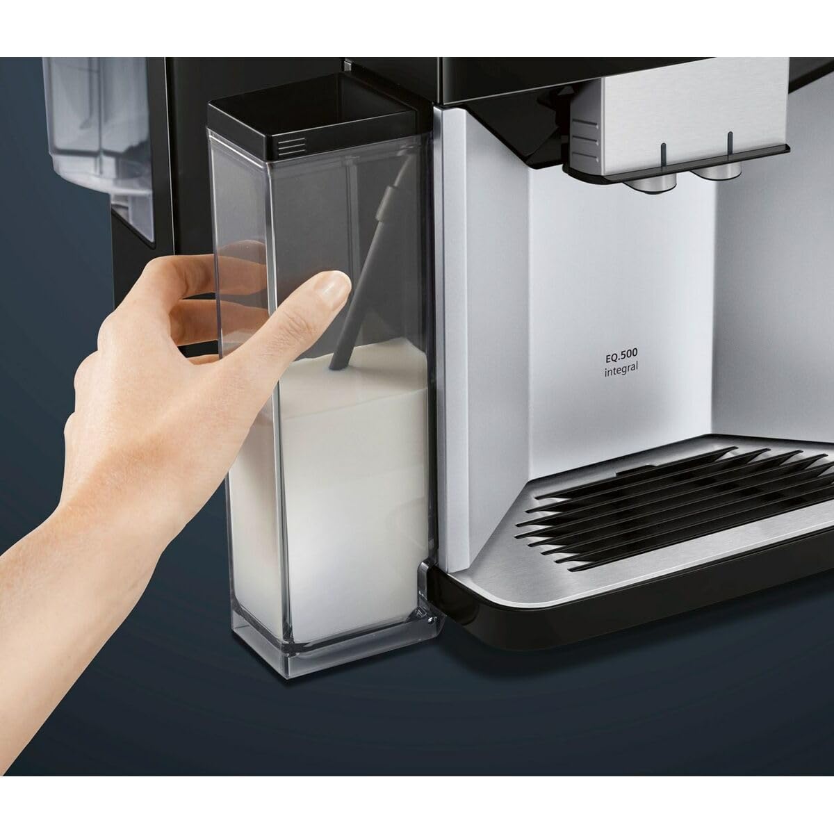 SIEMENS Expresso con amoladora EQ 500 Integral 1500 W Plata