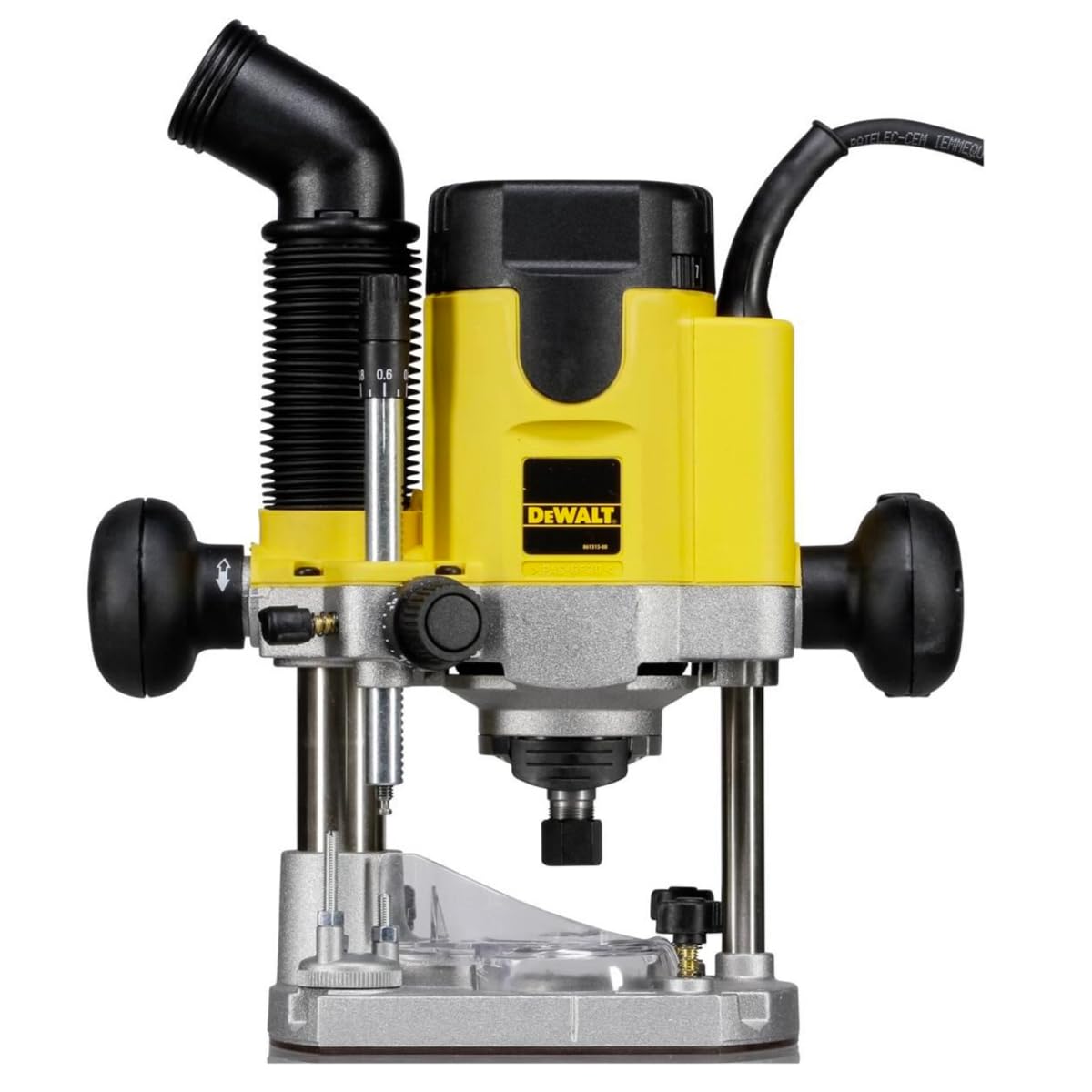 DeWalt DW621-QS Fresadora 1.100W-24.000 RPM (6-8 mm) Electrónica, Negro, Amarillo