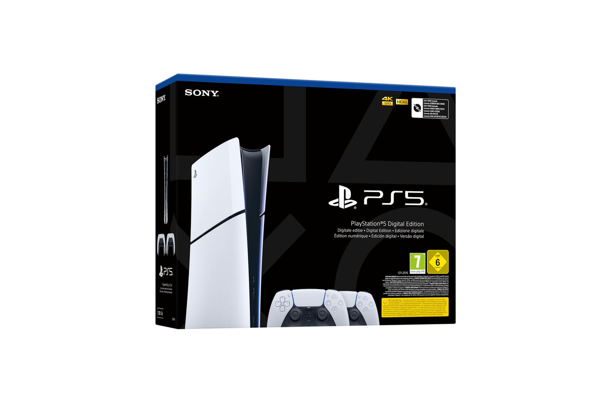 Playstation 5 Consola Digital Modelo Slim y 2 Mandos Inalámbrico Dualsense