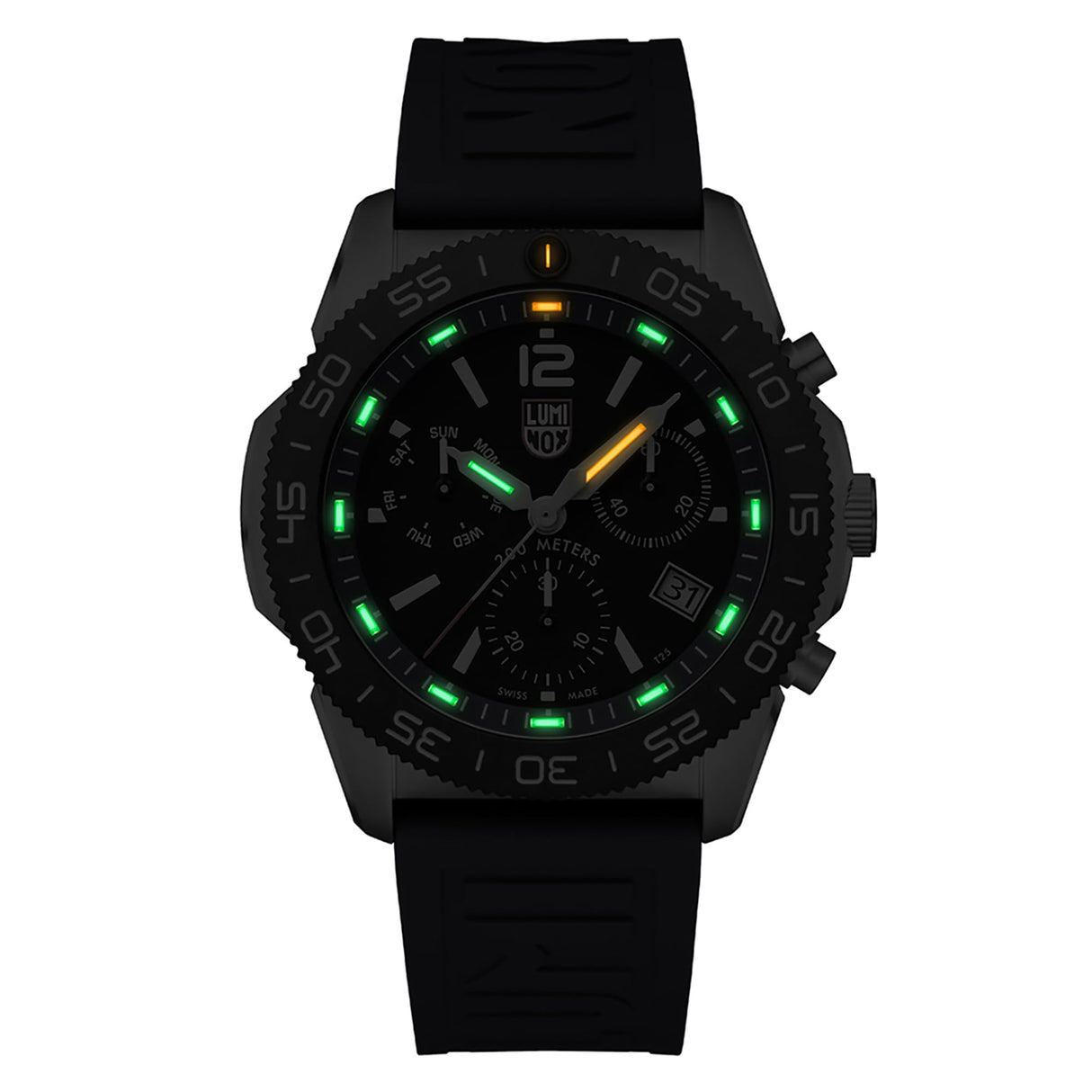Luminox Reloj Analógico para Hombres de Cuarzo con Correa en Caucho XS.3143.Set