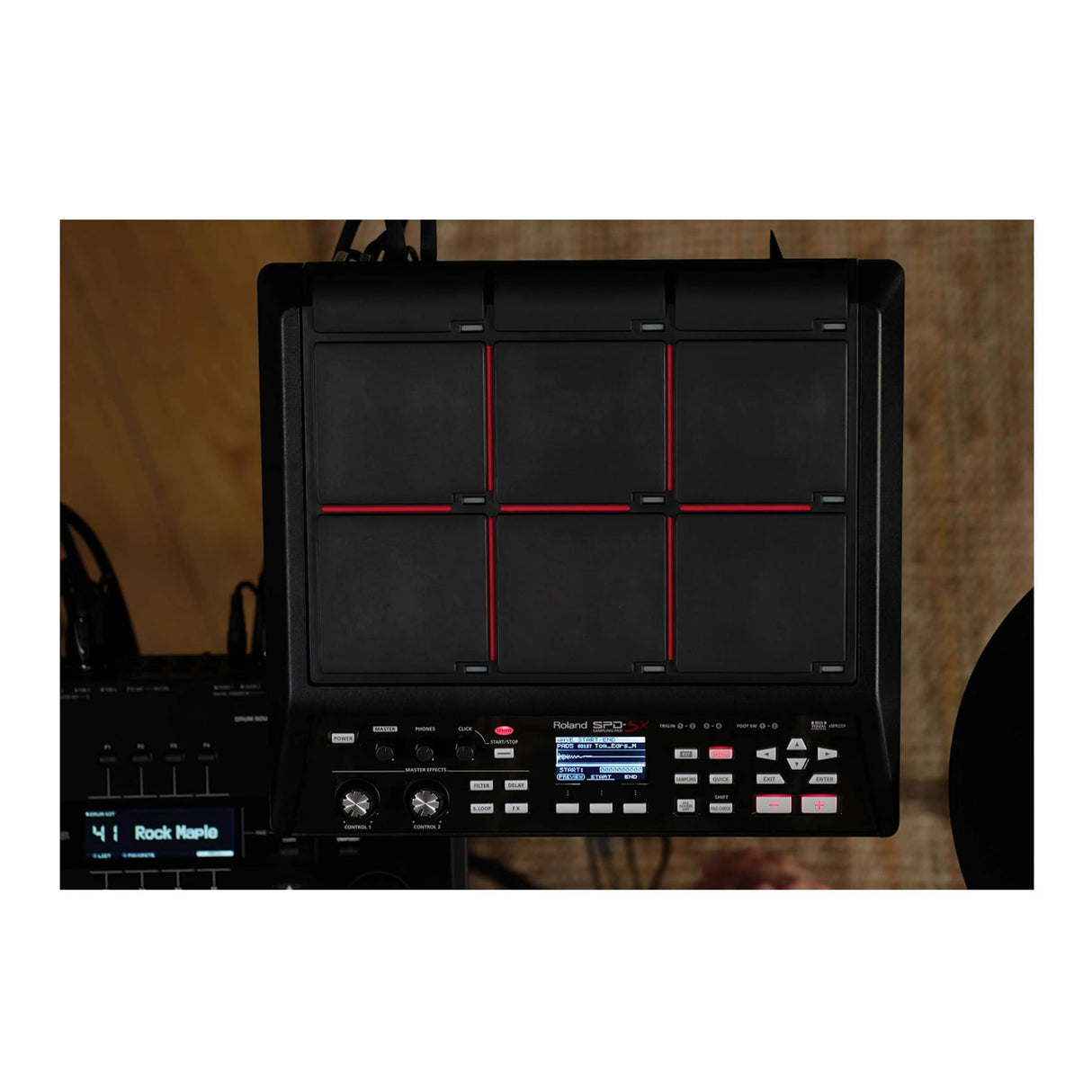 Pad de sampleo de percusión Roland SPD-SX — Exclusivo concepto de pad de sampleo, 4 GB de memoria interna, negro