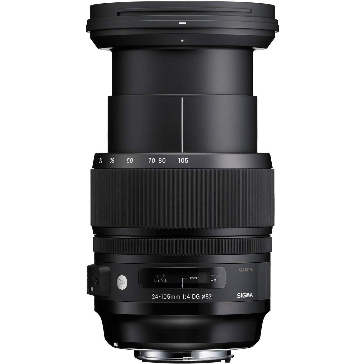 Sigma 24-105mm F4 DG OS HSM - Objetivo para cámara réflex Nikon (estabilizador, diámetro filtro 82 mm), color negro