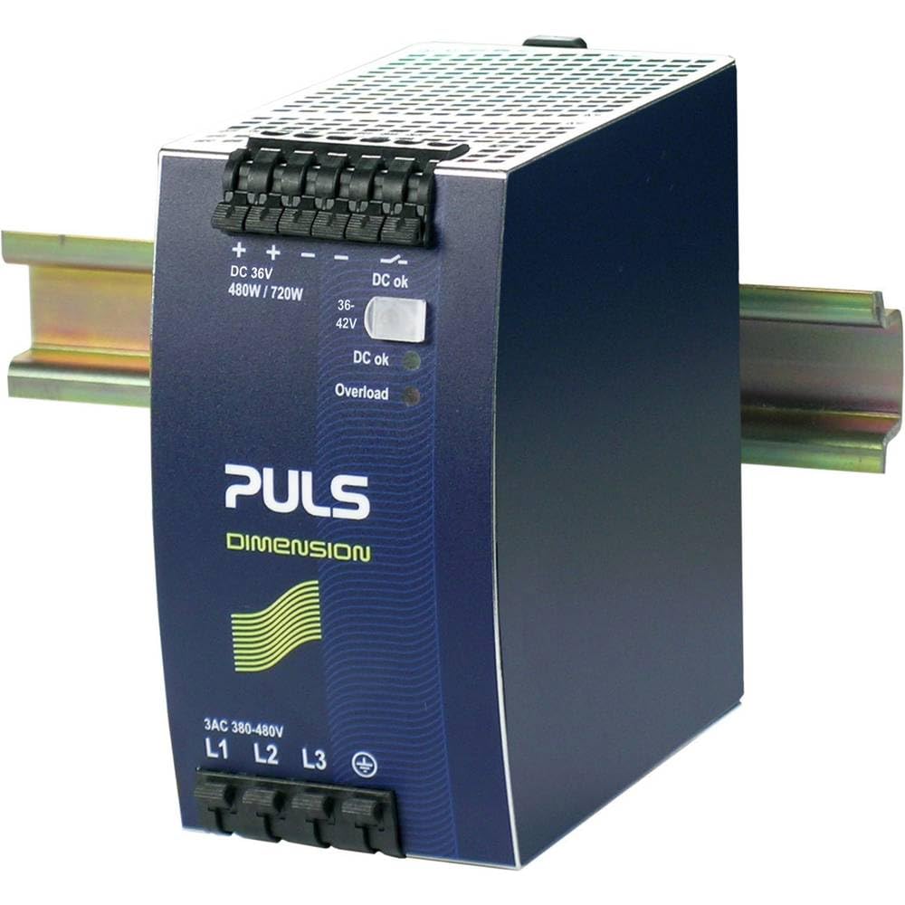 PULS Dimension QT20.361 - Fuente de alimentación para Carril DIN (36 V CC, 13,3 A, 480 W)