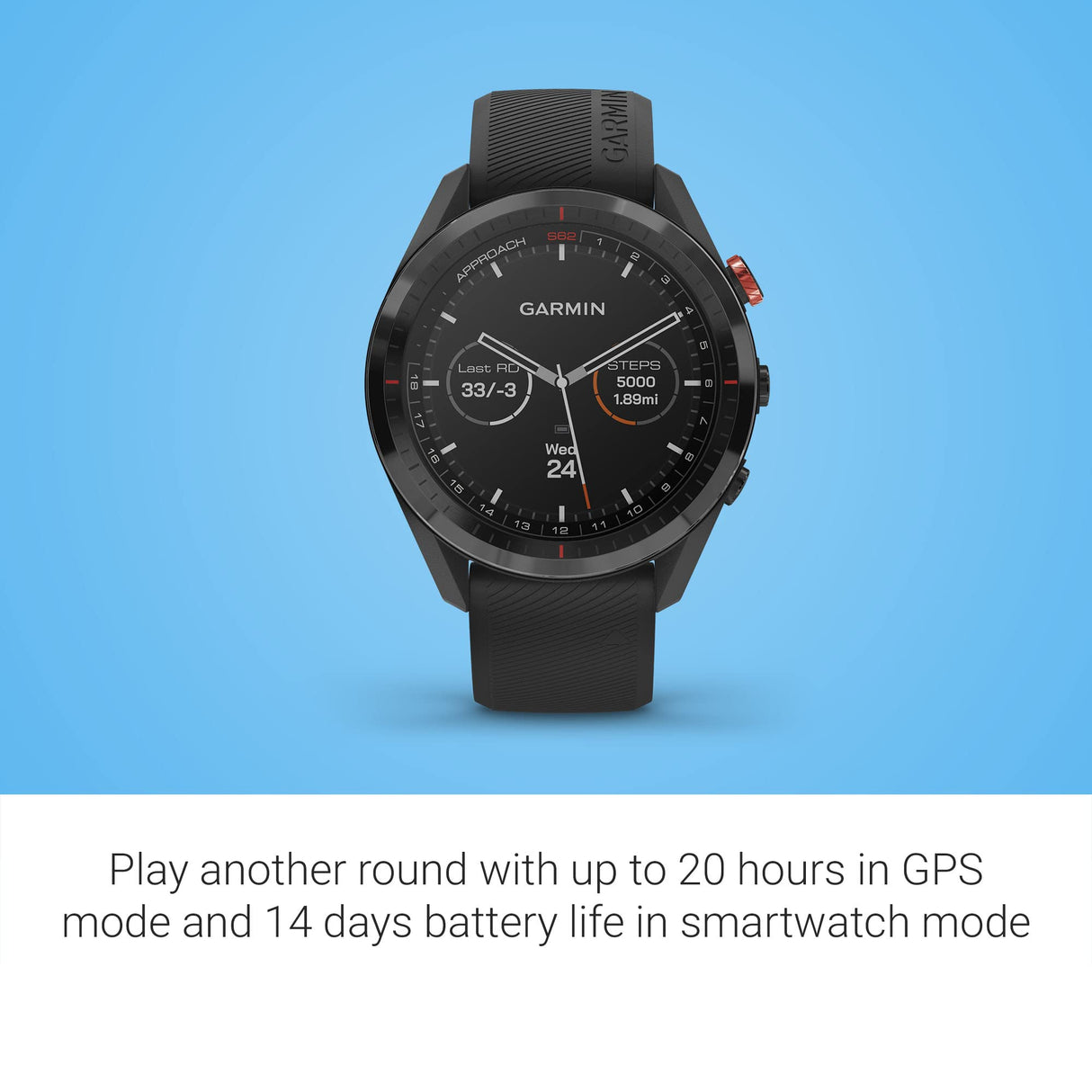 Garmin Approach S62 Smartwatch Golf Black + Garmin Approach CT10